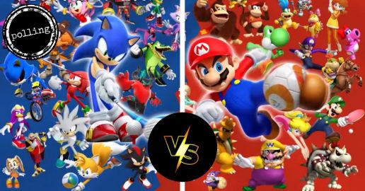 nintendo, super mario versus sega sonic