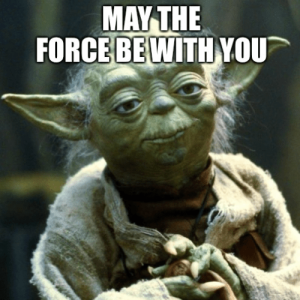 Ατάκα ταινίας - May the force be with you – Yoda (Frank Oz) – Star Wars 