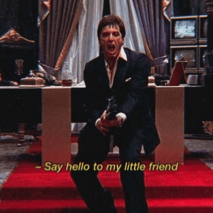 Ατάκα ταινίας - Say hello to my little friend! – Tony Montana (Al Pacino) – Scarface