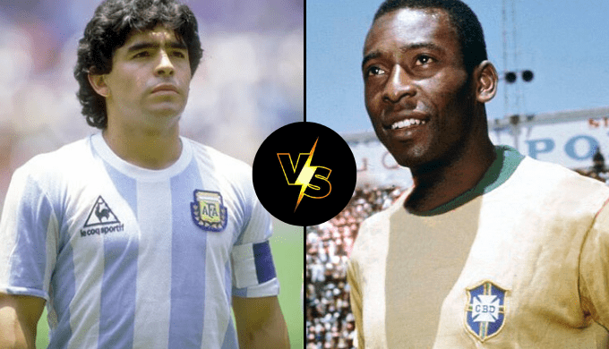 Pelé vs Maradona - polling.gr